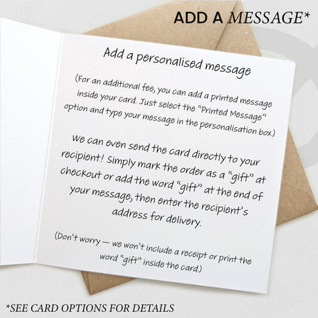 Dachshund Dog Christmas Card – Cute Dog Lover Christmas Card – Eco Friendly “Merry Christmas” Card – Dachshund Holiday Card