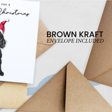 Cocker Spaniel Dog Christmas Card – Cute Dog Lover Christmas Card – Eco Friendly “Merry Christmas” Card – Cocker Spaniel Holiday Card