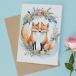 Fox Wedding Anniversary Card for Husband Wife Couple Engagement