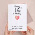 16th Birthday Card for Her Birthday Card Daughter 16th Birthday Card For Sister Birthday Card 16 th Birthday Card For Friend