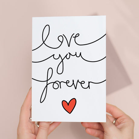 Anniversary Card for Her Anniversary Card for Wife Anniversary Card For Husband Boyfriend or Girlfriend Love you Forever