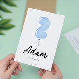 Personalised 2nd Birthday Card For Boy Happy 2nd Birthday