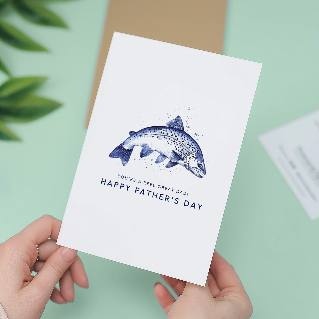 Fishing Enthusiasts Fathers Day Card Reel Catch Fathers Day Fisherman Gift