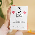 3rd Wedding Anniversary Card For Wife Anniversary Card for Husband 3 Year Anniversary Card For Boyfriend or Girlfriend Third Anniversary