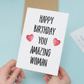 Birthday Card For Wife Card For Her Birthday Card For Girlfriend or Friend Birthday Card For Mum or Sister You Wonderful Woman