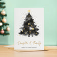 Merry Christmas Card for Daughter Family Christmas Tree Card