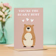 Cute Bear Anniversary Valentine's Card You're The Best Bear Card For Him or Her