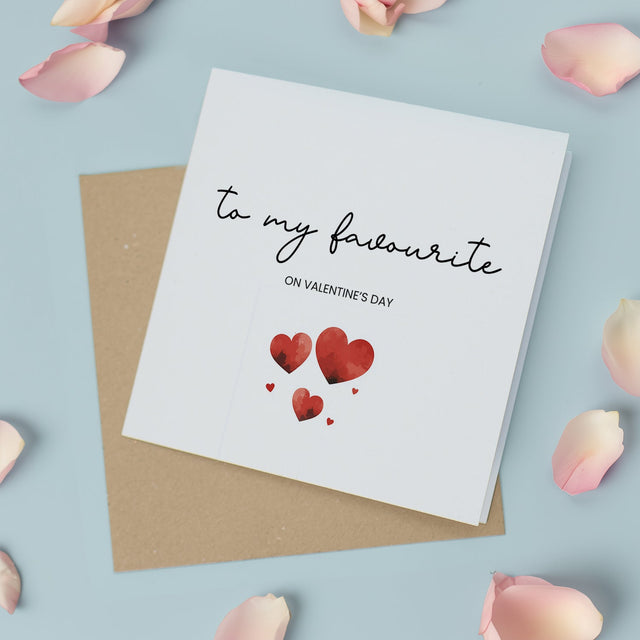 Valentine's Day Card, Cute Design for Wife, Husband, Girlfriend, Boyfriend