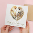 25th Anniversary Silver Card for Husband Wife 25 Year Celebration