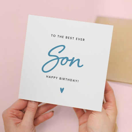Best Son Ever Happy Birthday Card Unique Gift For Son