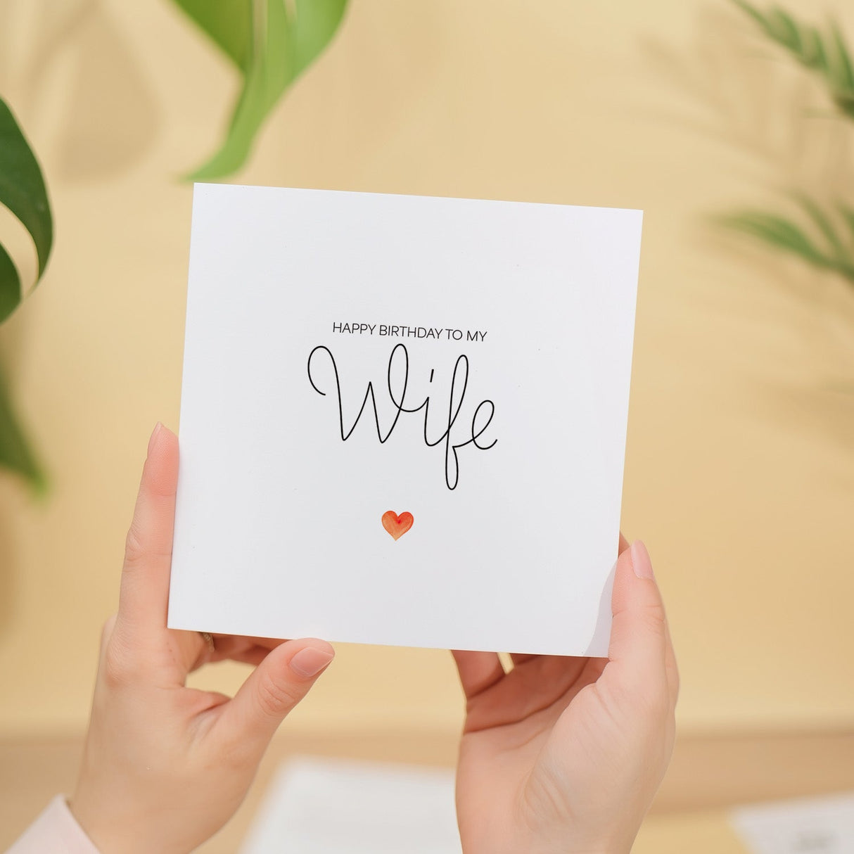 Wife Birthday Card Romantic Love Greeting Special Gift Heartfelt Message for Her