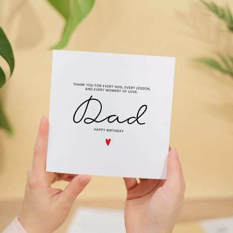 Dad Birthday Card, Thank You Card, Perfect Gift From Child, Make His Day Special