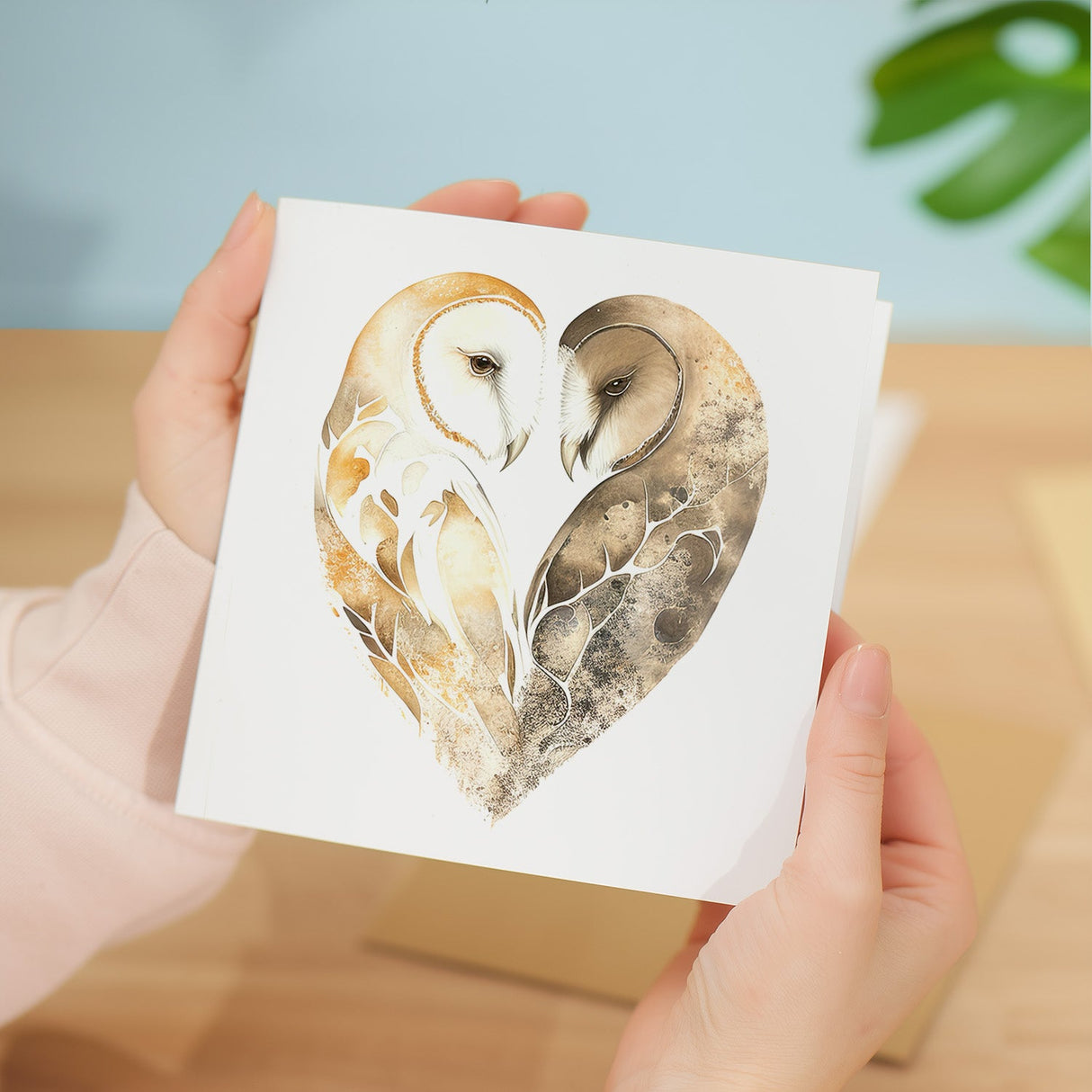 Valentine's Day Card For Wife Valentine's Day Card For Husband Boyfriend or Girlfriend Valentine's Day Card For Him or Her Sand Owls