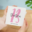 13th Wedding Anniversary Card for Husband Wife Him Her