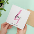 4th Wedding Anniversary Card for Him Her Wife Husband